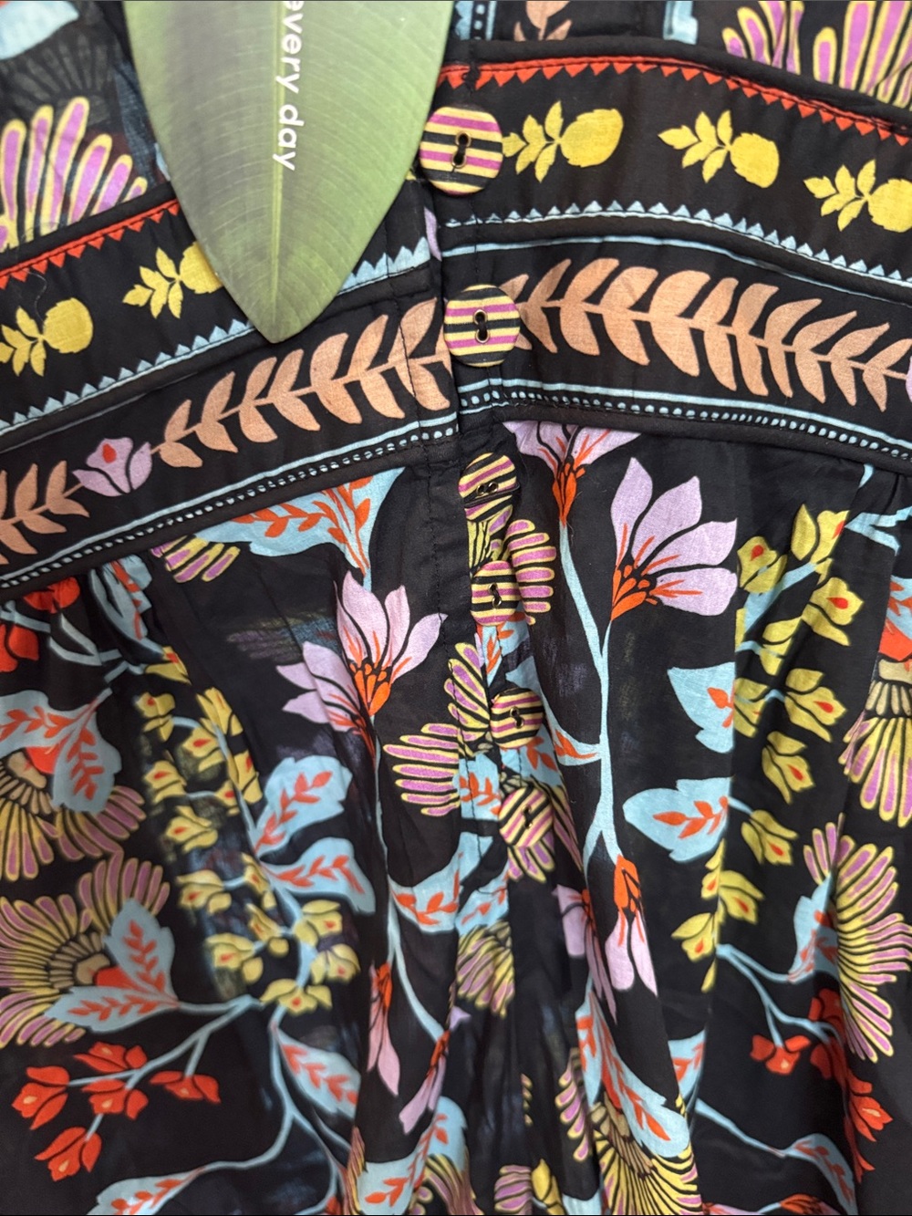 FARM Rio Flowery Black Cotton Jumpsuit - Picture 10 of 10